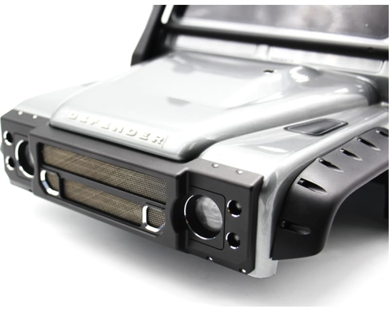 Black Anodized Aluminum Grille: TRX4 Defender Body