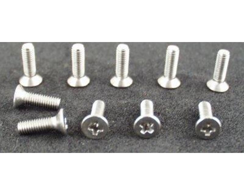 M3x10mm 18-8 SS Flat Head Phillips (10)