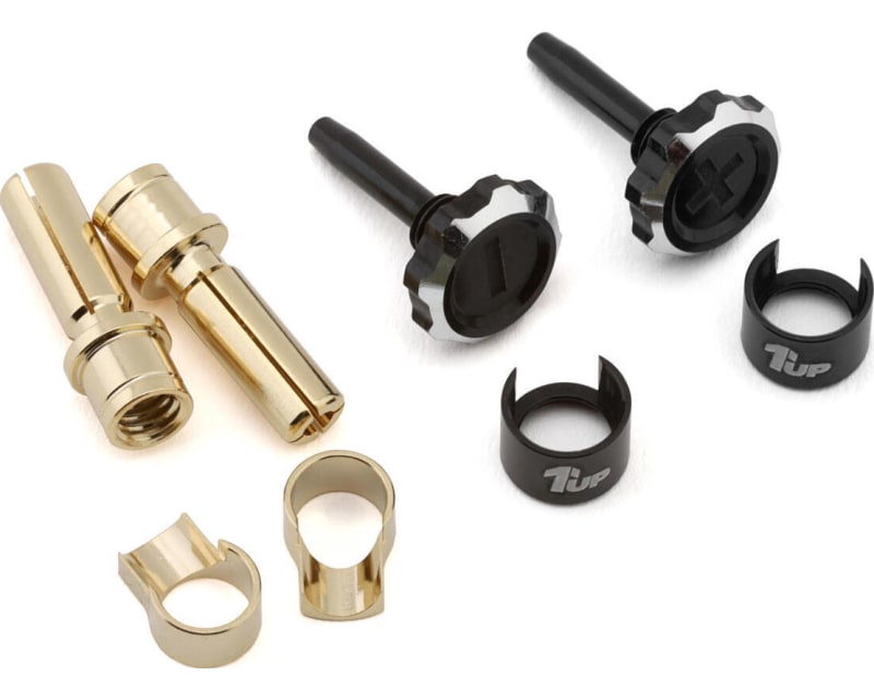 Lockdown Adjustable Bullet Plug Grips W/4mm Bullets (Black/Black