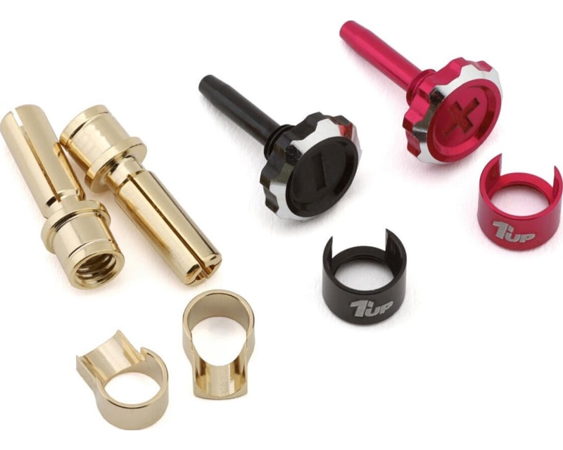 Lockdown Adjustable Bullet Plug Grips W/4mm Bullets (Pink/Black)