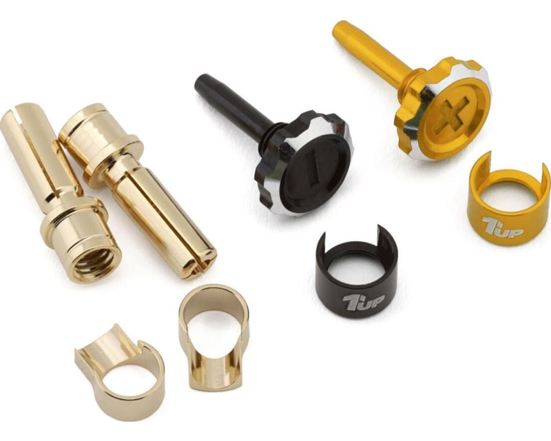 Lockdown Adjustable Bullet Plug Grips W/4mm Bullets (Gold/Black)