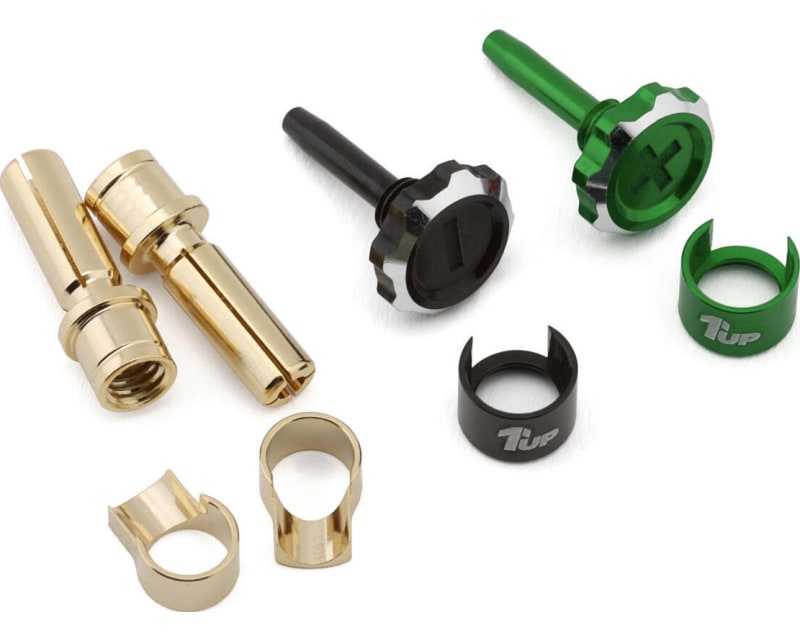 Lockdown Adjustable Bullet Plug Grips W/4mm Bullets (Green/Black