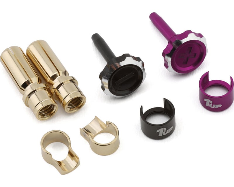 Lockdown Adjustable Bullet Plug Grips W/5mm Bullets (Purple/Blac