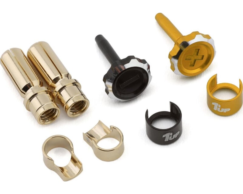 Lockdown Adjustable Bullet Plug Grips W/5mm Bullets (Gold/Black)