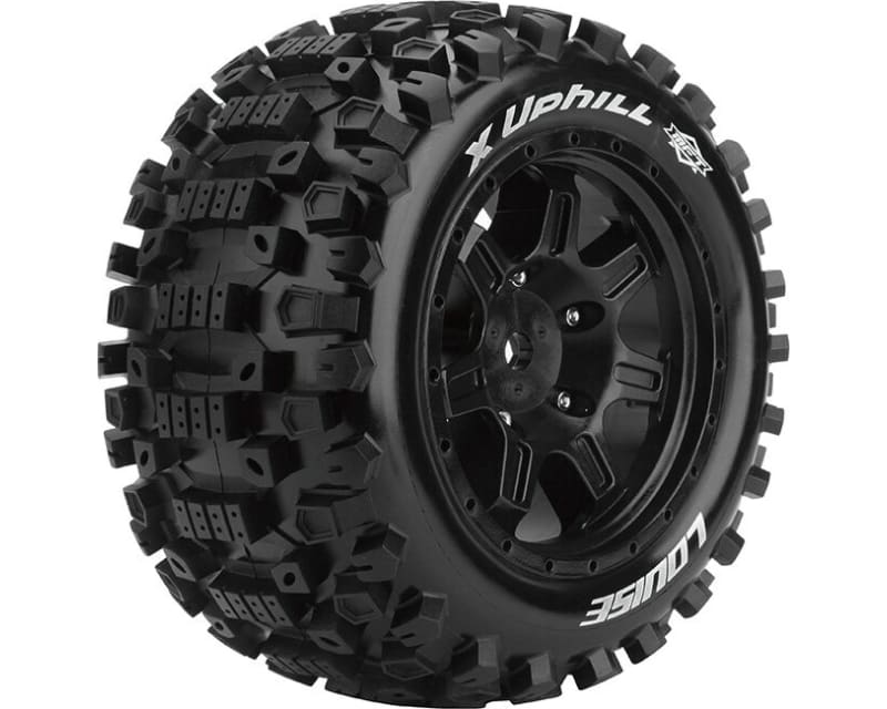 Mft X-Uphill Sport Monster Truck Tires 24mm Hex Mounted On Bla