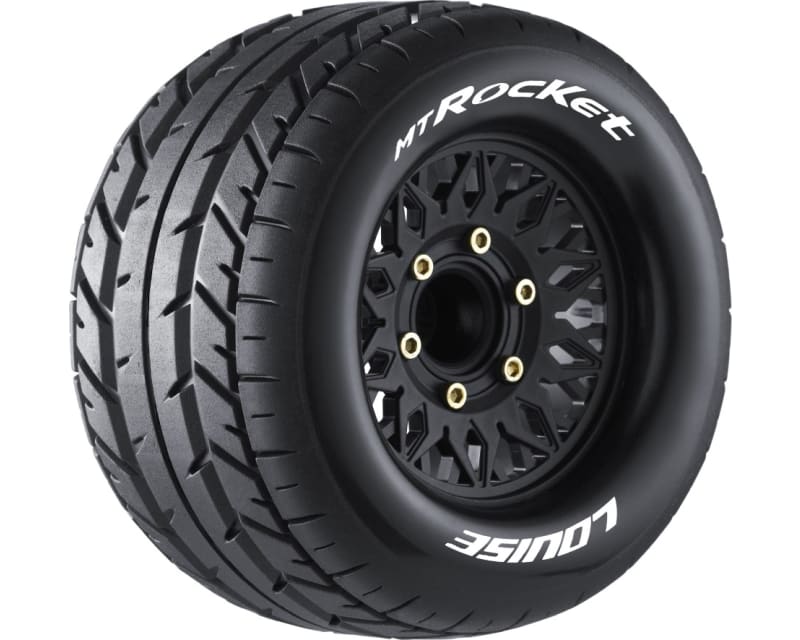 Mt-Rocket Soft 1:10 Monster Truck Tires 12/14mm 0 & 1/2 Offset