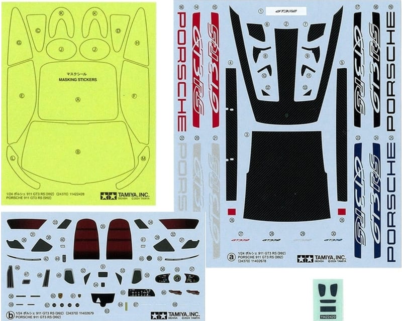 1/24 Porsche 911 Gt3 Rs 992 Plastic Model Kit