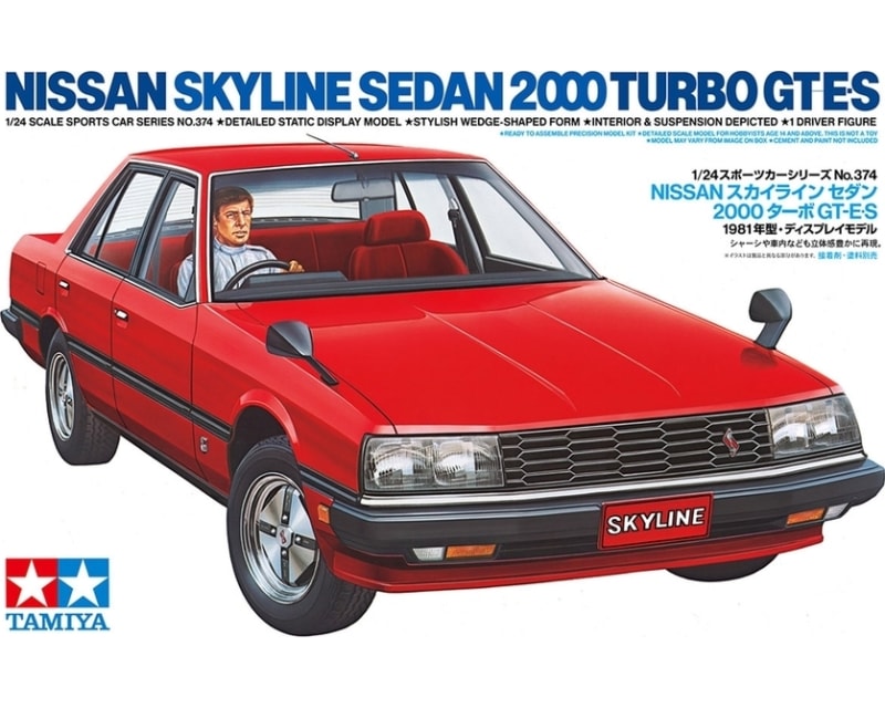 1/24 Nissan Skyline Sedan 2000 Turbo Gt-Es Plastic Model Kit