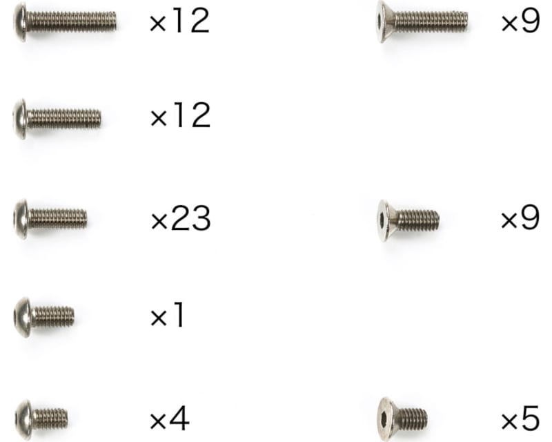 RC Tc-01 Titanium Screw Set
