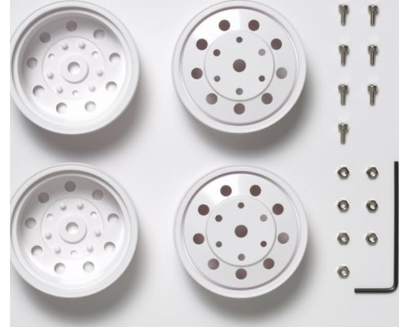 Rear Wheels 22mm White (2)