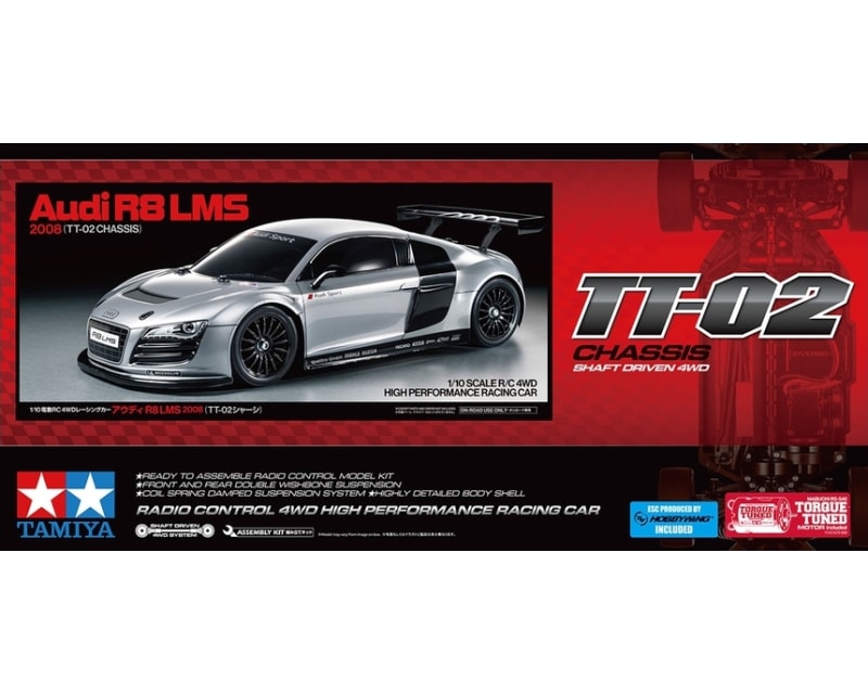 1/10 RC Audi R8 LMS 2008 TT-02 Kit