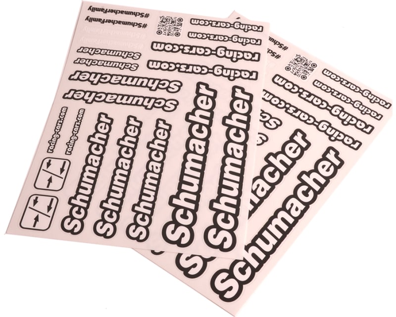 Schumacher Decal Sheet - Black - Pk2