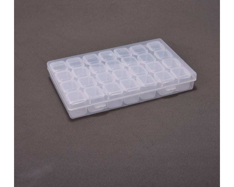 Parts Box - 28 Compartments 105 x 170 x 25mm (4.25 x 7 x 1 inch) photo