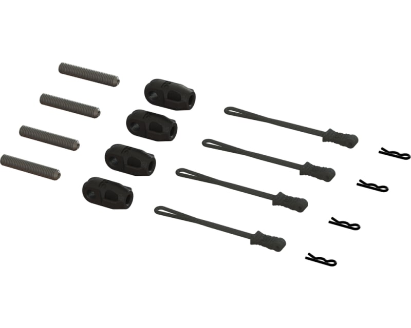 Brace Rod Ends W/Pins And Retainers 4