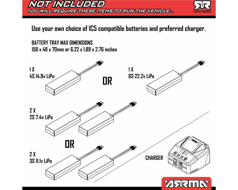 1/8 Kraton 4x4 6s Blx brushless V6 Speed Truck RTR Blue/Orange