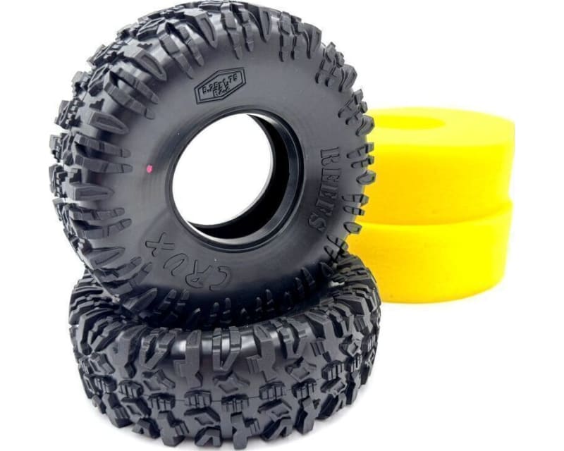 Crux 2.2 Rock Crawler Tires W/Foams (2) (5.25) (Pink) photo