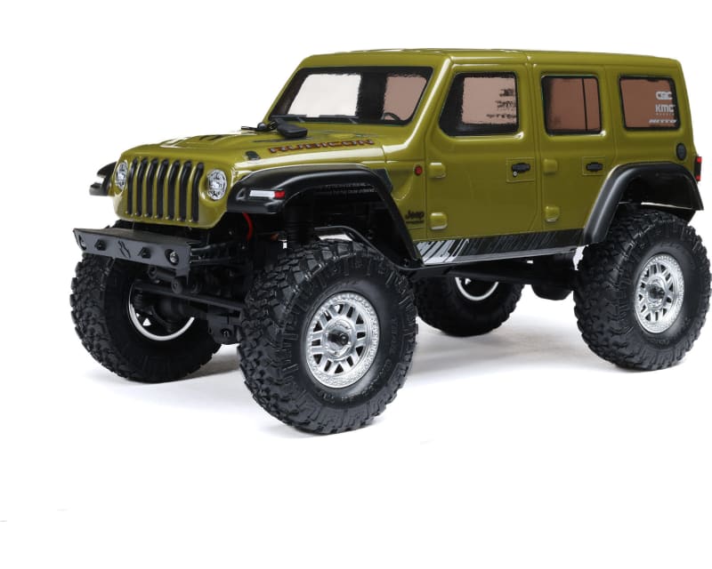 Scx24 2019 J33P Wrangler Jlu CRC Green: 1/24 4WD RTR