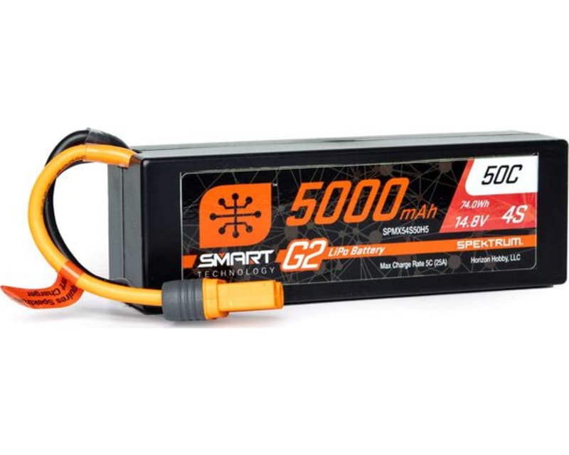 5000mah 4s 14.8v Smart G2 LiPo 50c Hard Case; Ic5