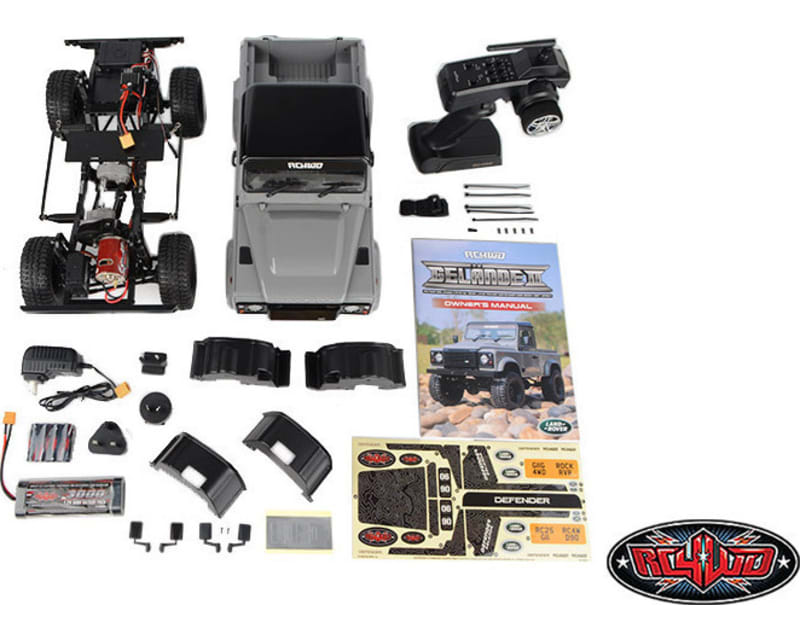 Gelande Ii RTR W/ 2015 Land Rover Defender D90 Body Set (Grey)