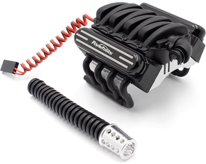 V8 Engine Motor Heatsinks & Cooling Fan for TRX-4 / SCX10