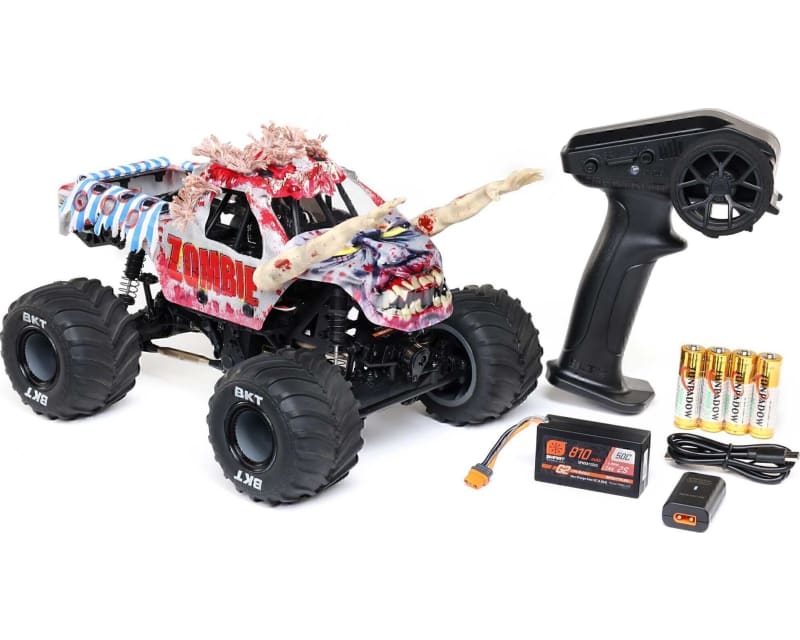 1/18 Mini LMT Zombie 2S 4X4 RTR Brushed Monster Truck Battery & 