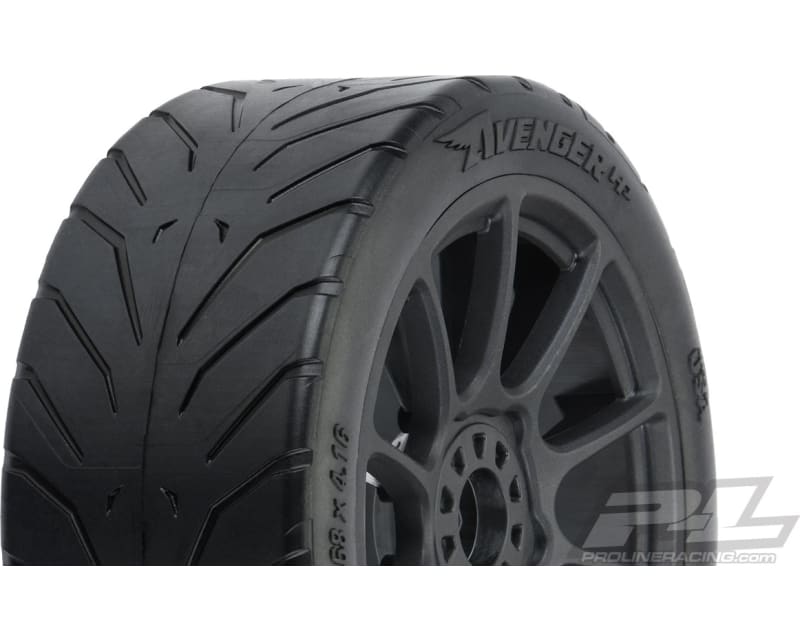 Avenger Hp S3 Soft Street Belted 1:8 Buggy Tires Mounted