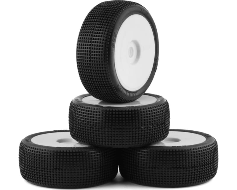 402 1/8 Buggy Non-Glued Tire Set (White) (4) (Soft)