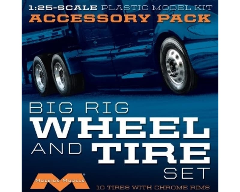 1/25 Semi Wheels/Tires (10 pk)