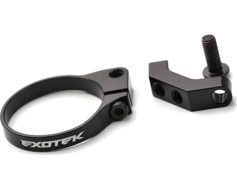 24mm Mini Fan Mount Clamp-On 7075 for 24mm Dia. Motors Black