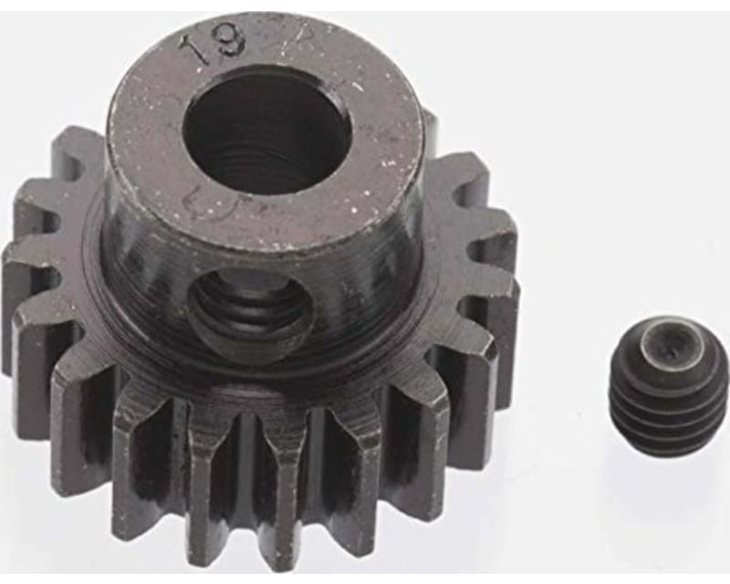 Extra Hard 19 Tooth Blackened Steel 32p Pinion 5mm