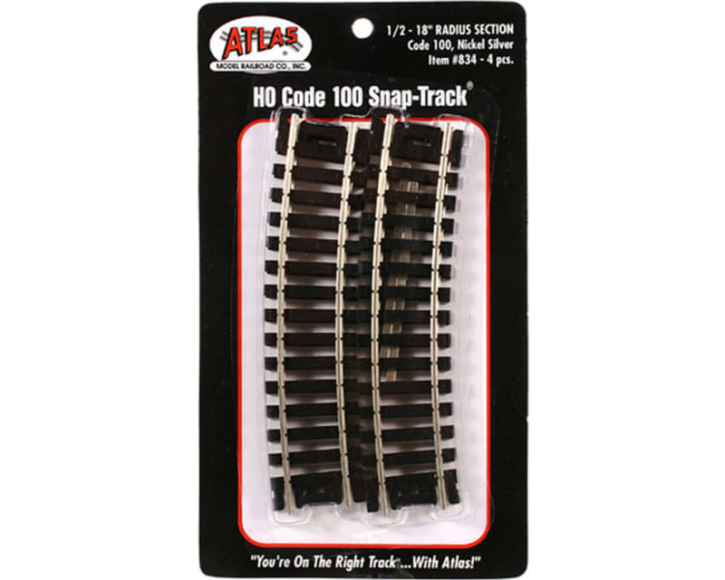 HO C100 18 Radius 1/2 Curve