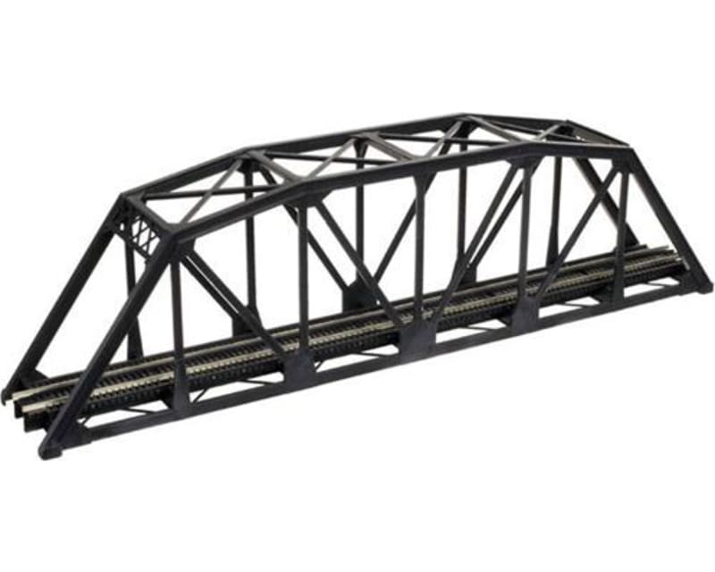 N Kit Code 80 Through Truss Bridge Black