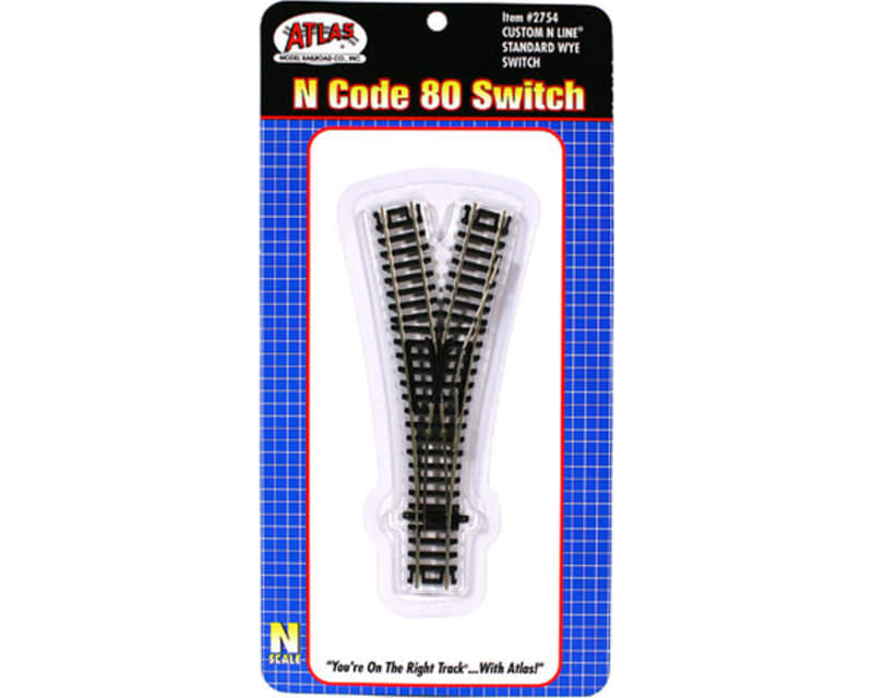 N Code 80 Custom Line Wye Turnout