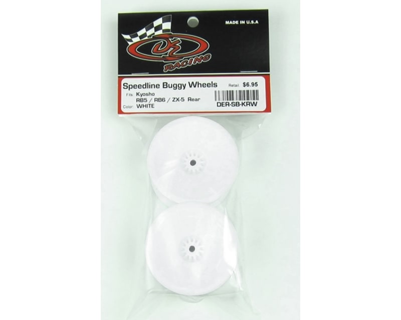 SpeedLine 2.2 Buggy Wheels Kyosho RB6 - ZX-6 / Rear / WHITE