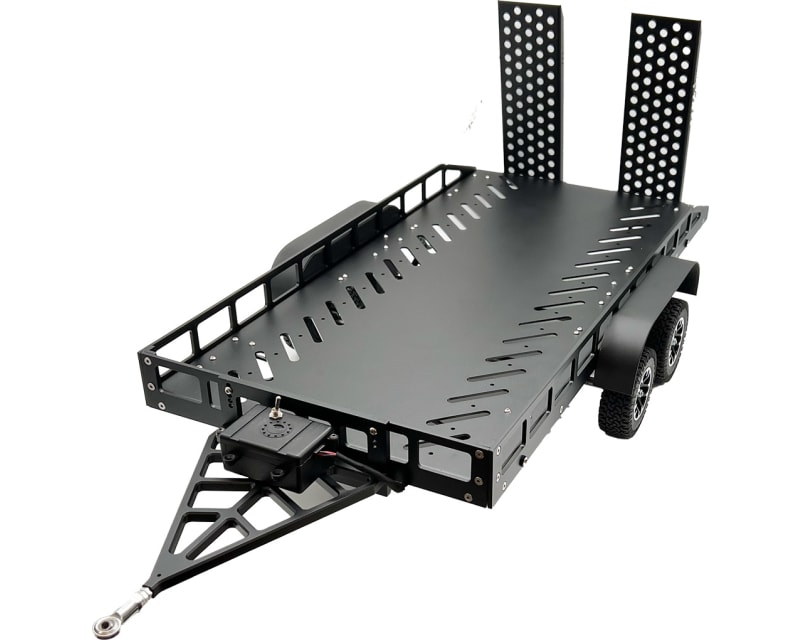 1:10 Scale Full Metal Trailer with LED Lights (Black) photo