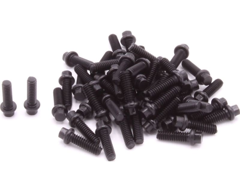 Hex Scale Black Wheel Screw Kit 50 Pieces