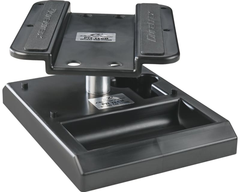 Pit Tech Deluxe Car Stand Black 6.125 X 6.875 X 4.250 Inch