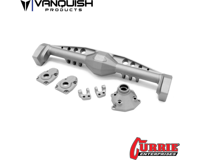 Axial Capra Currie F9 Rear Axle Clear Anodized photo