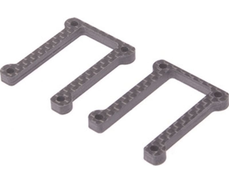 C/F Upper Link Mount 4mm Spacer (pr) - Neon