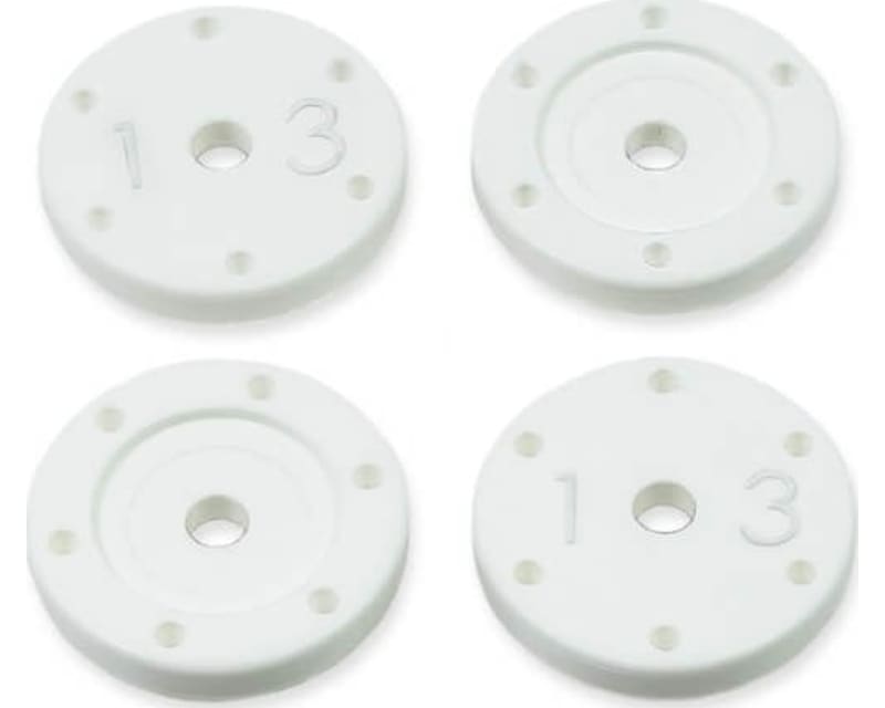 Shock Piston Set (Flat/Flat All 16mm Shocks 6x1.3 4 Pieces)