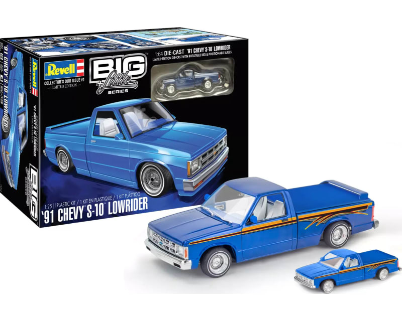 Tap to zoom 1/25 1991 Chevy S-10 Lowrider Special Edition Plastic Model Kit