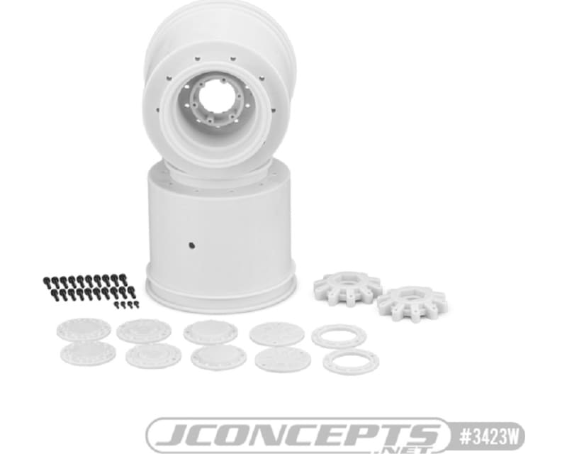 Aggressor Tire wheel White w/intrchngble hubs 2