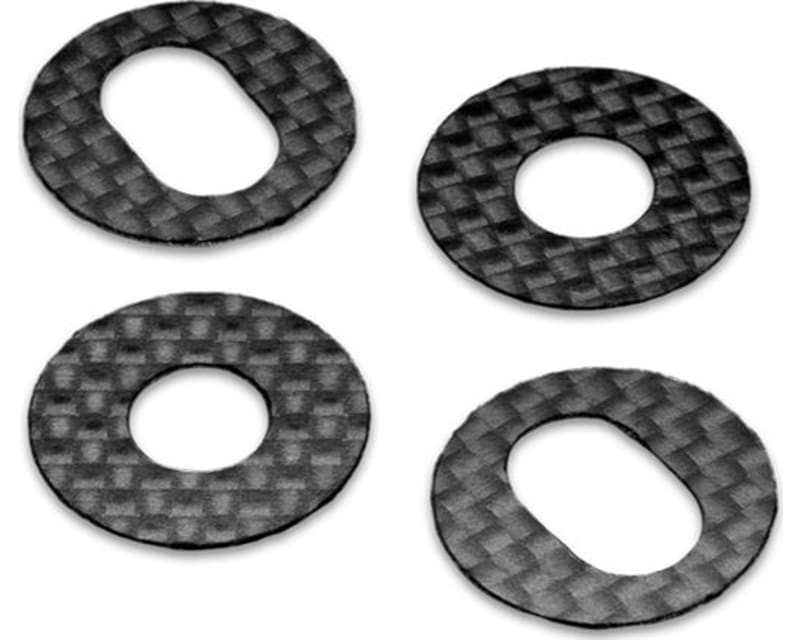 Tap to zoom RM2 1/8th off-road carbon fiber body shell washer w/adhesive bac