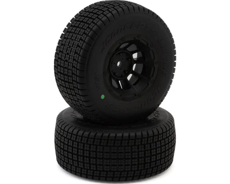 Dirt Trac - Green Compound Pre-Mounted On #3351B Hazard Wheels