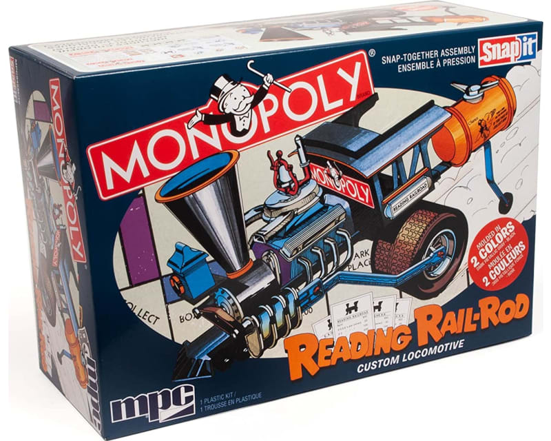 Monopoly Reading RailRoad Custom Locomotive SNAP 1:25