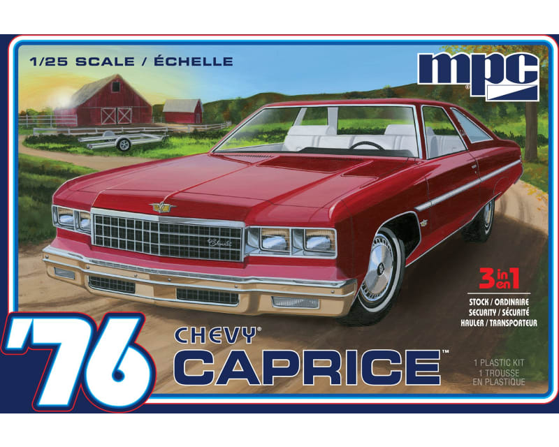 1976 Chevy Caprice w/Trailer 2T 1:25