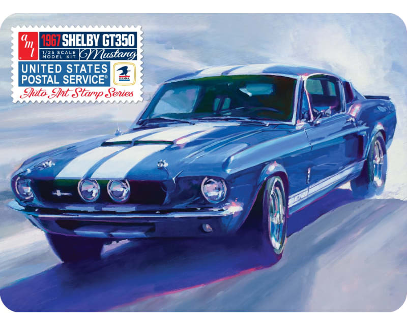 1/25 1967 Shelby GT350 USPS Stamp Series Plastic Model Kit