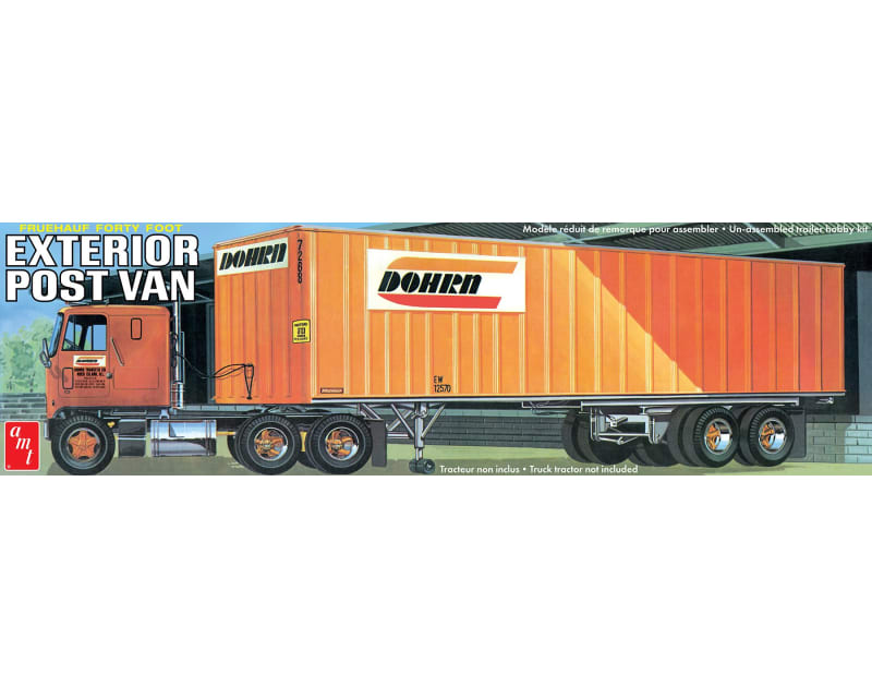 1/25 Fruehauf 40ft Exterior Trailer Plastic Model Kit