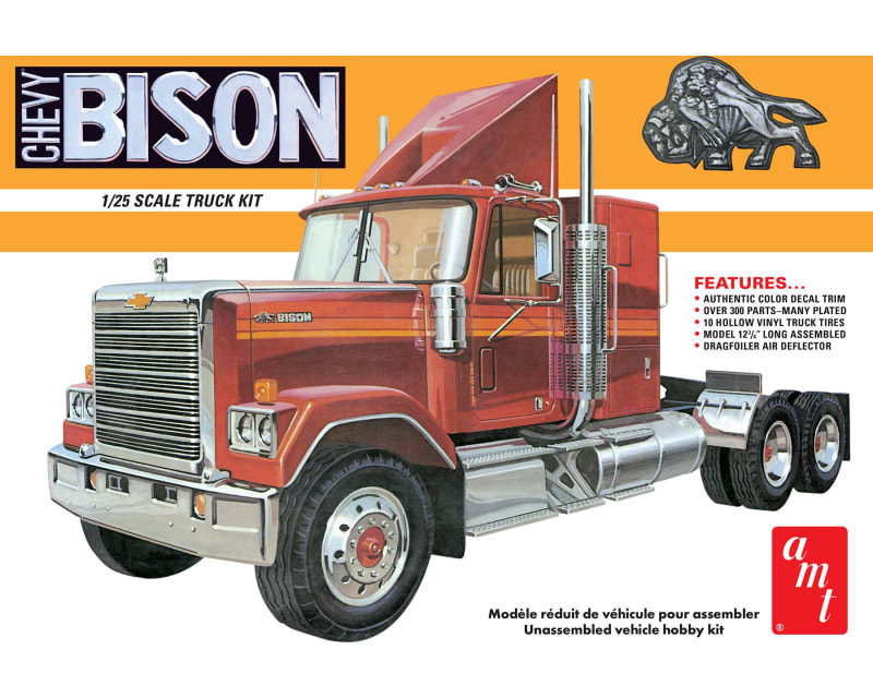 1:25 Chevy Bison Conventional Tractor Plastic Model Kit photo