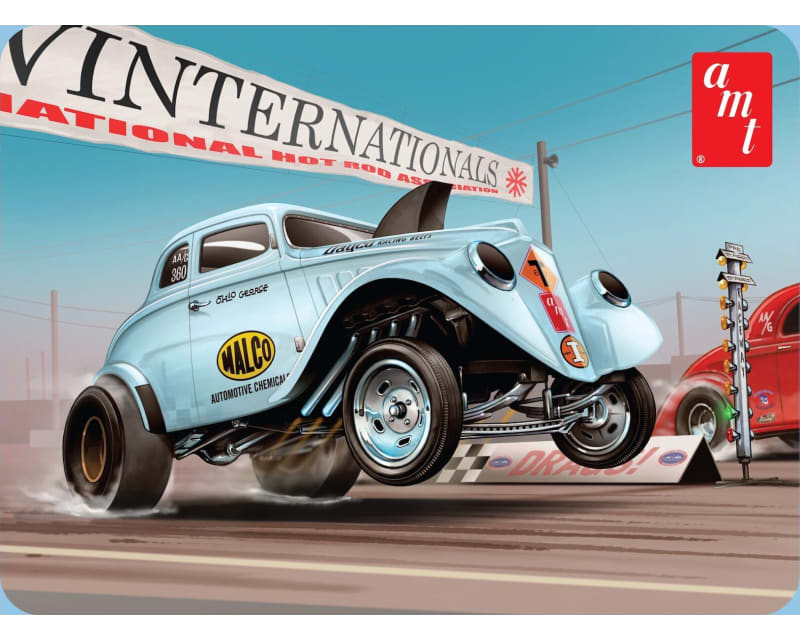 Tap to zoom 1/25 1933 Willys Gasser Ohio George w/Tin Packaging Plastic Kit